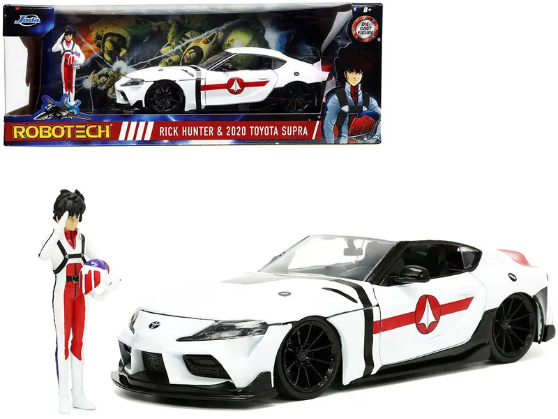 1:24 Rick Hunter W/ 2020 Toyota Supra -- Robotech Jada 1