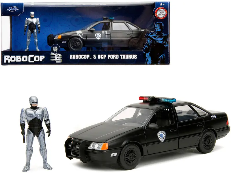 1:24 Robocop W/Ford Taurus Detroit Police Car -- Jada 1
