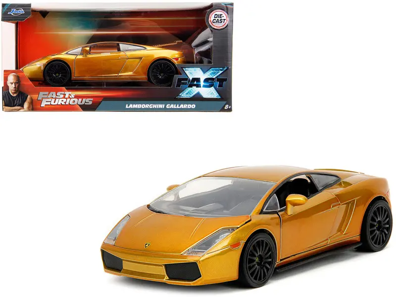 1:24 Roman's Lamborghini Gallardo -- Gold Metallic -- Fast & Furious X Jada 1