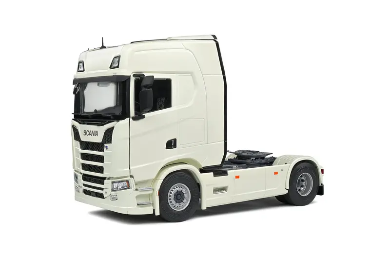 1:24 Scania 580S Highline 2021 Semi Truck -- Ivory White -- Solido 1
