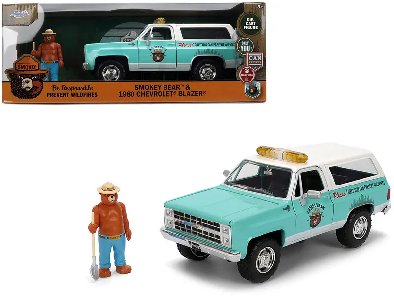1:24 Smokey Bear W/1980 Chevrolet Blazer -- Jada 1