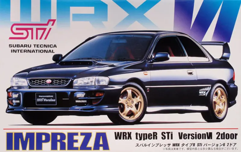 1:24 Subaru Impreza Sti Ver Iv/Vi 2-Door-- Plastic Kit -- Fujimi 04752 1