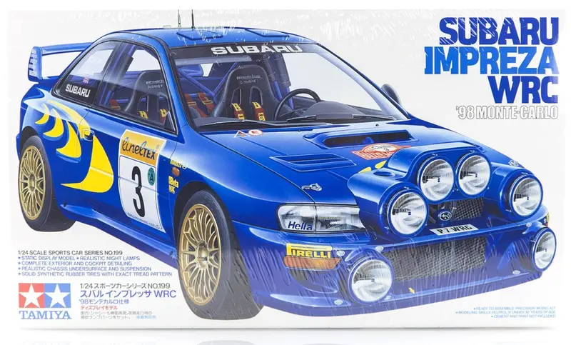 1:24 Subaru Impreza Wrc Rally 1998 Monte-Carlo -- Plastic Kit -- Tamiya 24199 1