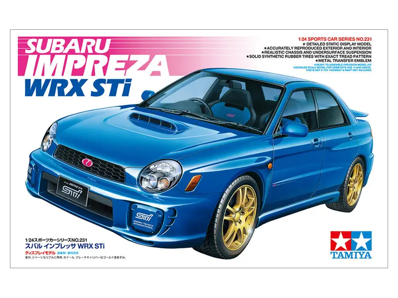 1:24 Subaru Impreza Wrx Sti -- Plastic Kit -- Tamiya 24231 1