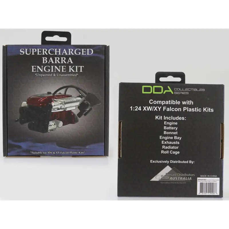 1:24 Supercharged Barra Engine + Accessories -- Plastic Kit -- Dda Collectibles 1
