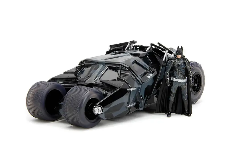 1:24 The Dark Knight Batmobile W/Batman Figurine - Black Camo - Jada: Next Level 1