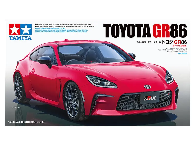 1:24 Toyota Gr 86 -- Plastic Kit -- Tamiya 24361 1