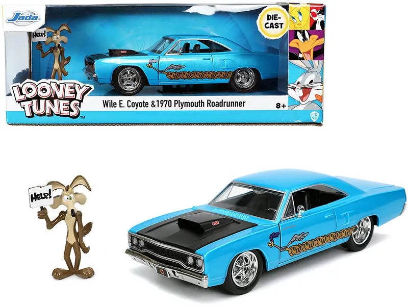 1:24 Wile E. Coyote W/ 1970 Plymouth Road Runner -- Looney Tunes Jada 1