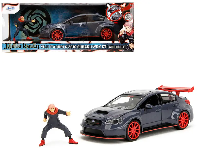 1:24 Yuji Itadori W/ 2016 Subaru Wrx Sti Widebody -- Jujutsu Kaisen -- Jada 1
