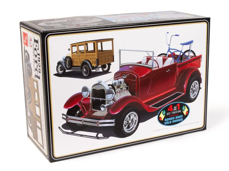 1:25 1929 Ford Woody Pick Up -- Plastic Kit -- Amt 1