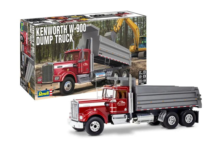 1:25 Kenworth W900 Dump Truck -- Plastic Kit -- Revell 12628 1