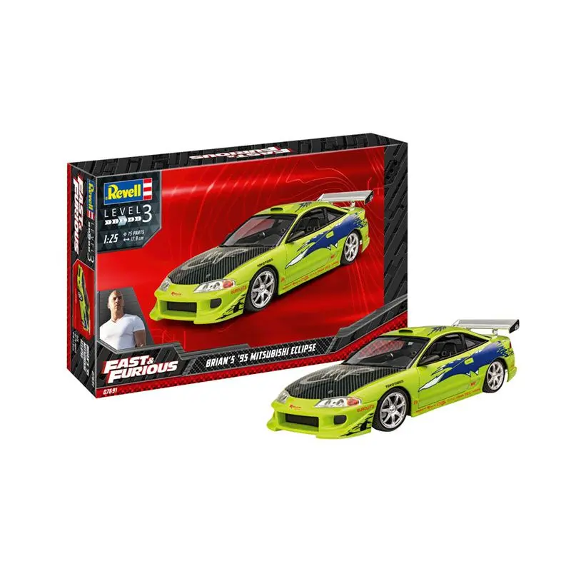 1:25 Mitsubishi Eclipse -- Brian's Fast & Furious -- Plastic Kit -- Revell 07691 1