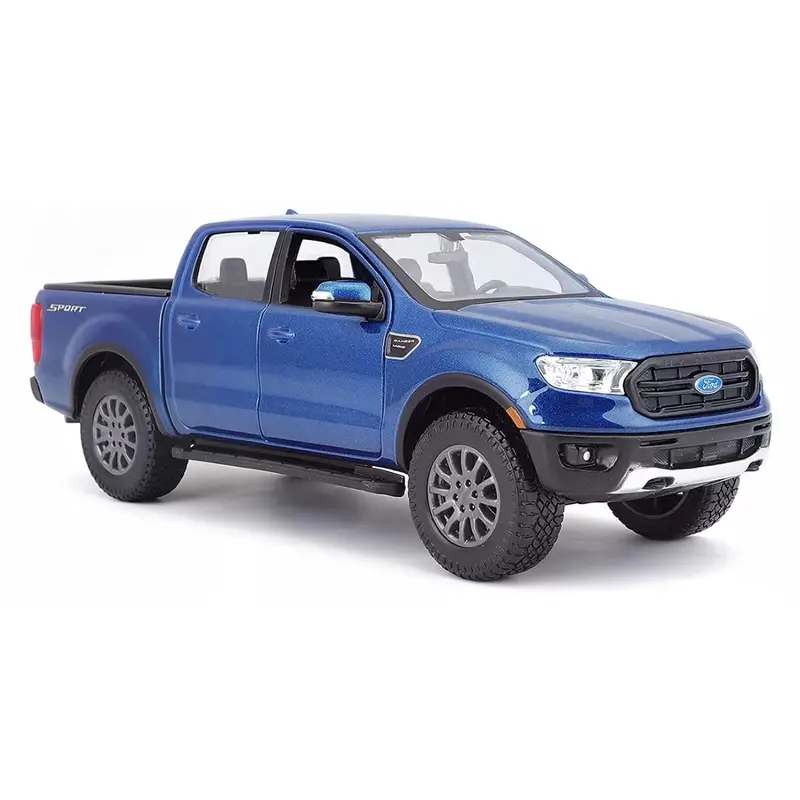 1:27 Ford Ranger Fx4 Sport Pickup Double Cab 2019 -- Blue -- Maisto 1:24 31521 1