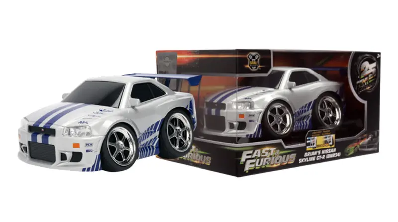 1:28 Brian's Nissan R34 Skyline Gtr -- Small Blocks -- Jada: Fast & Furious 1
