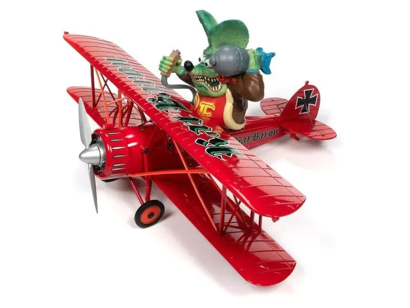 1:30 Rat Fink "Rat Baron" -- 1929 Waco Straight Wing Airplane -- Auto World 1