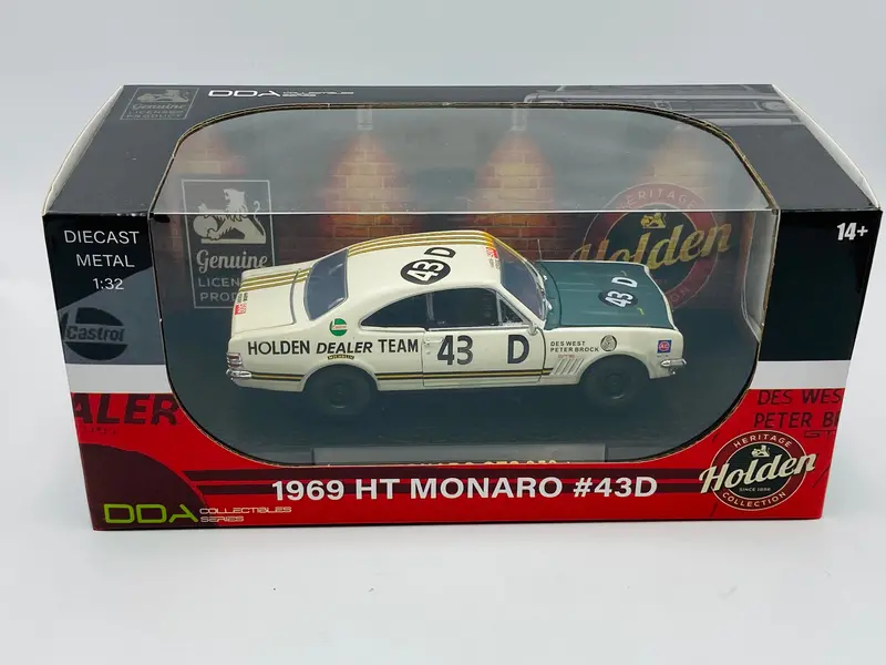 1:32 1969 Bathurst Peter Brock -- #43D Holden Ht Monaro Gts -- Dda Collectibles 1