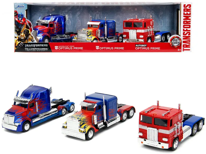 1:32 3-Pack Optimus Prime Truck -- Transformers -- Jada 1
