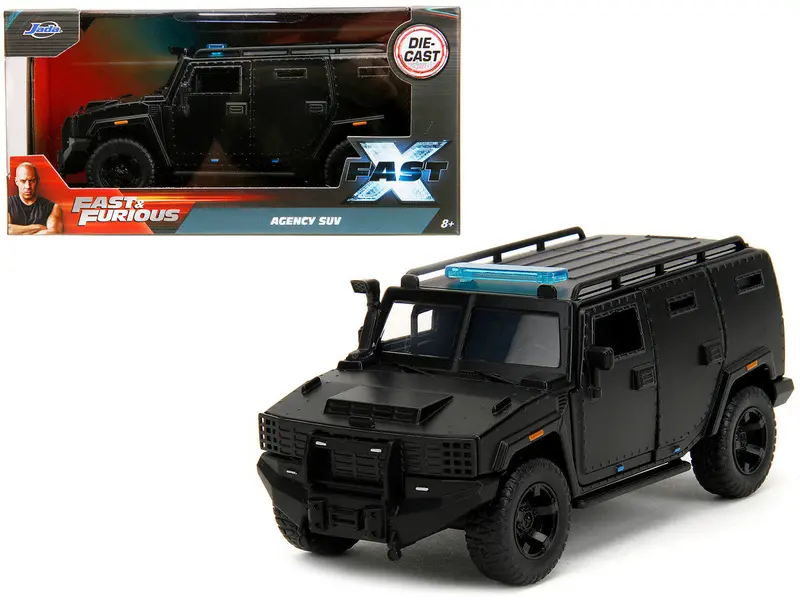1:32 Agency Suv -- Matte Black -- Fast & Furious Jada 1
