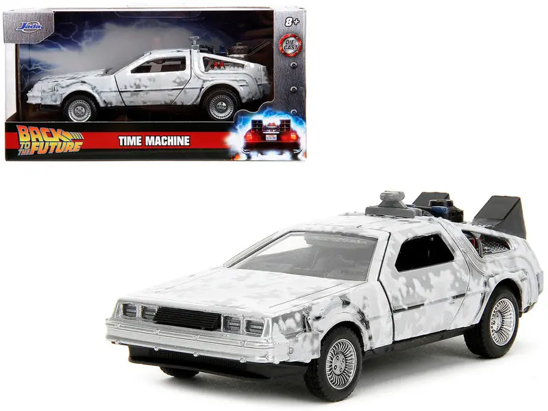 1:32 Back To The Future 1 (Frost Version) - Delorean Dmc-12 Time Machine -- Jada 1