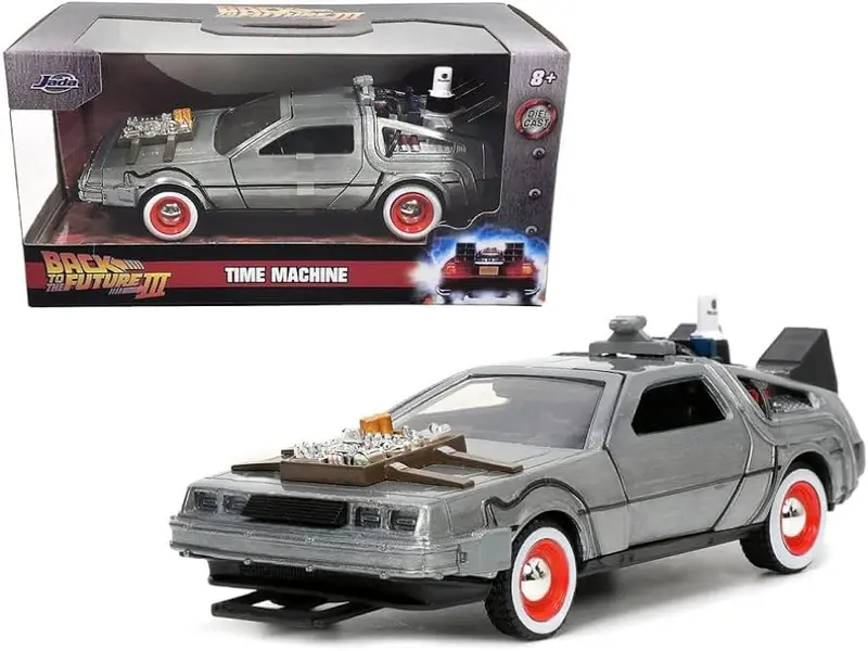 1:32 Back To The Future 3 -- Delorean Dmc-12 Time Machine -- Jada 1