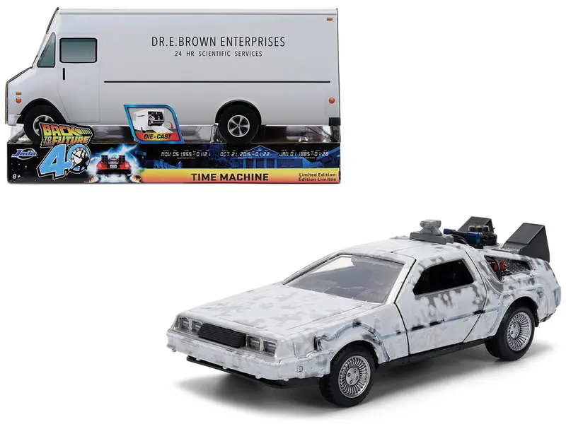 1:32 Back To The Future - Delorean Time Machine -- Sdcc Exclusive Truck -- Jada 1
