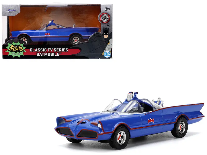 1:32 Blue Batmobile -- Batman 1966 Classic Tv Series -- Jada 1