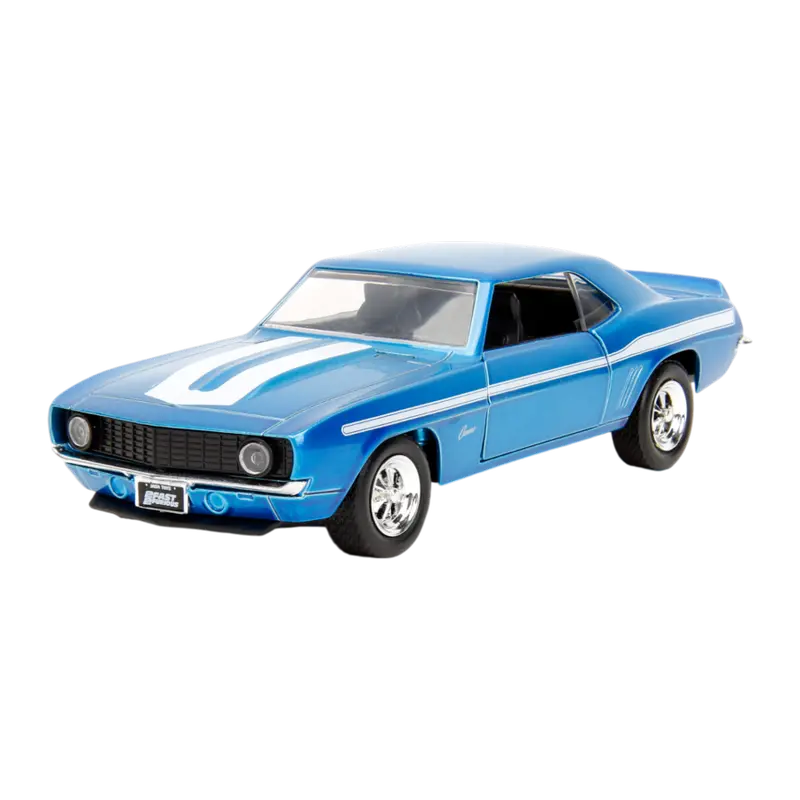1:32 Brian's 1969 Chevrolet Camaro -- Blue -- Fast & Furious Jada 1