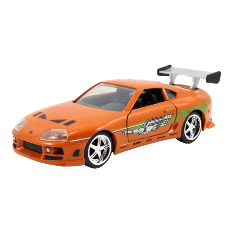 1:32 Brian's Toyota Supra A80 -- Orange -- Fast & Furious Jada 1