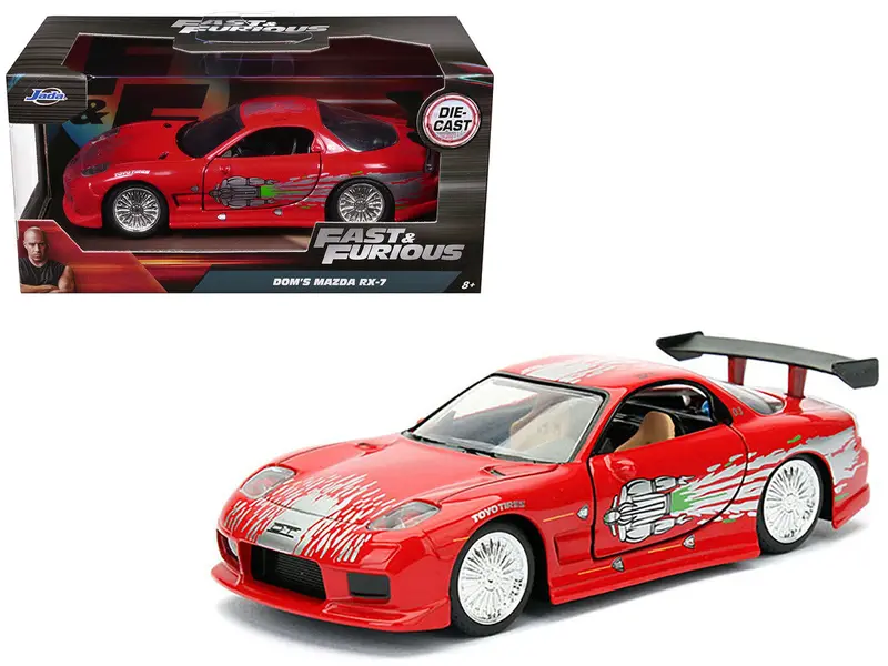 1:32 Dom's Mazda Rx7 Fd -- Red -- Fast & Furious Jada 1