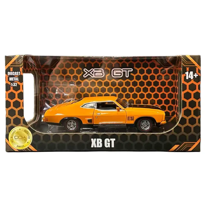 1:32 Ford Xb Falcon Hardtop -- Orange W/Black Stripes -- Dda Collectibles 1