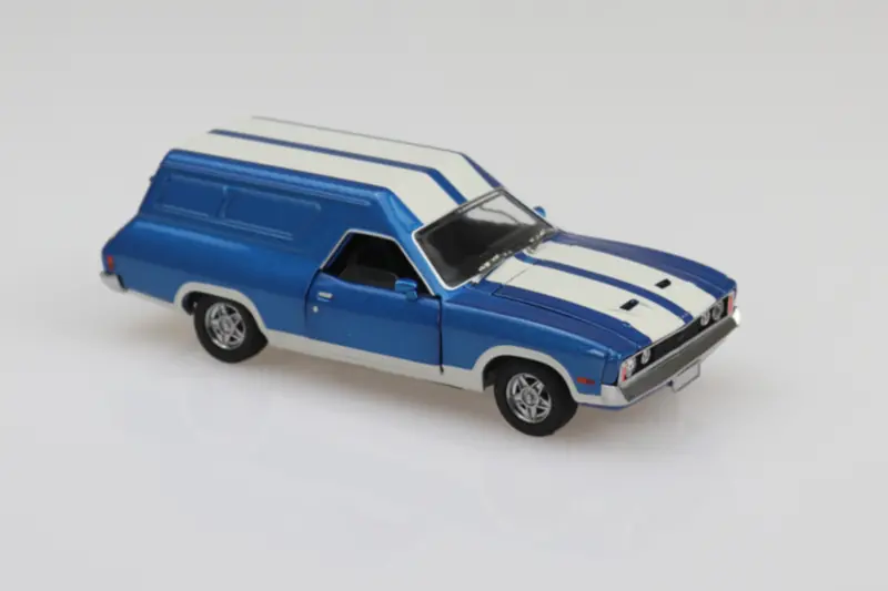 1:32 Ford Xc Panel Van -- Dark Blue W/White Stripes -- Dda Collectibles 1