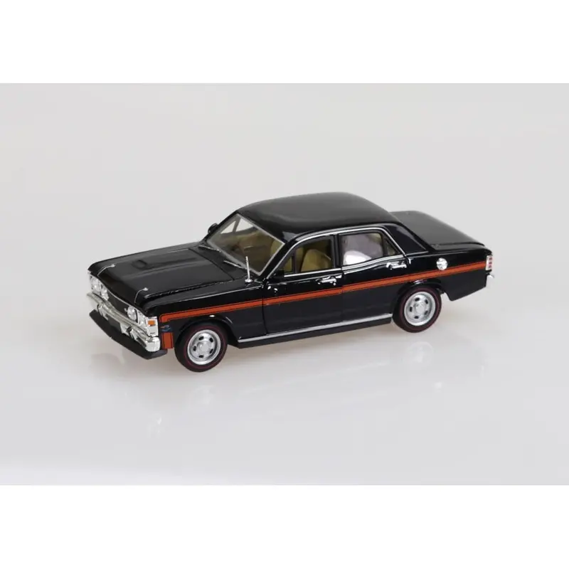 1:32 Ford Xw Falcon Gt-Ho -- Black W/Orange Stripes -- Dda Collectibles 1