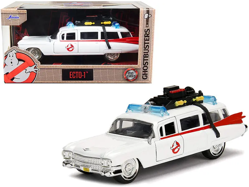 1:32 Ghostbusters Ecto-1 - White -- 1959 Cadillac Ambulance -- Jada 1