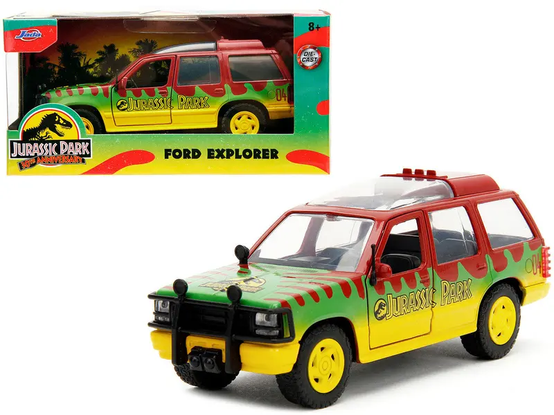 1:32 Jurassic Park 1993 Ford Explorer -- Jurassic World -- Jada 1