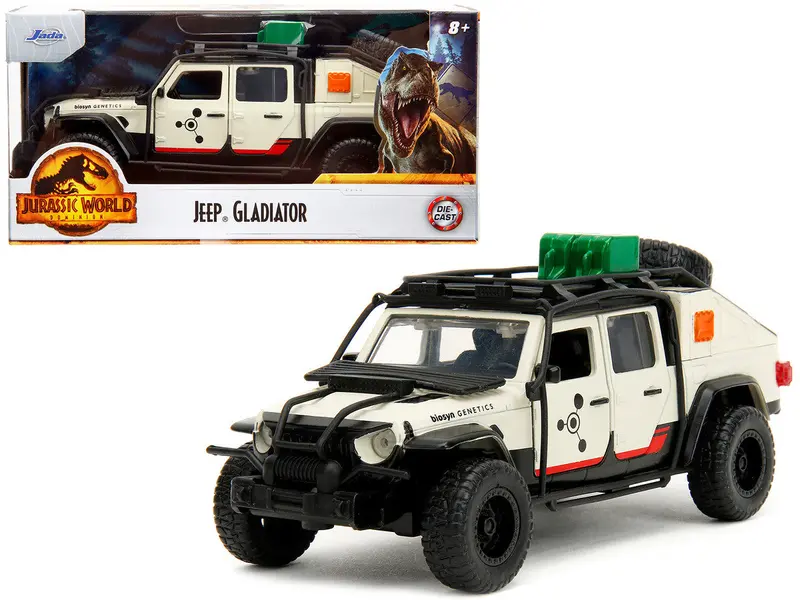 1:32 Jurassic Park Jeep Gladiator Pickup -- Jurassic World -- Jada 1