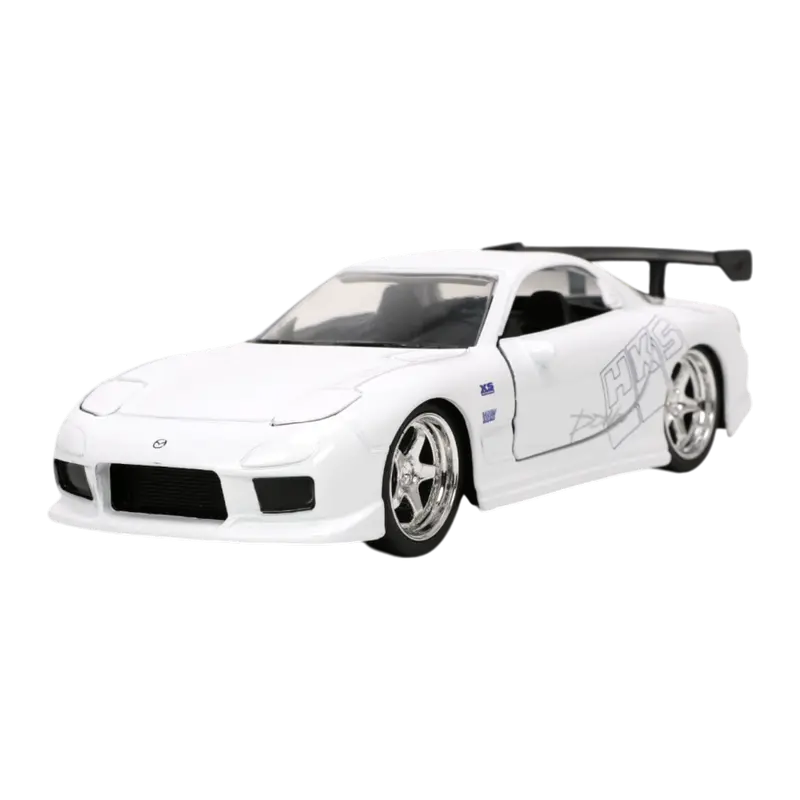 1:32 Mazda Rx7 Fd3s Widebody -- White Hks -- Fast & Furious -- Jada 1