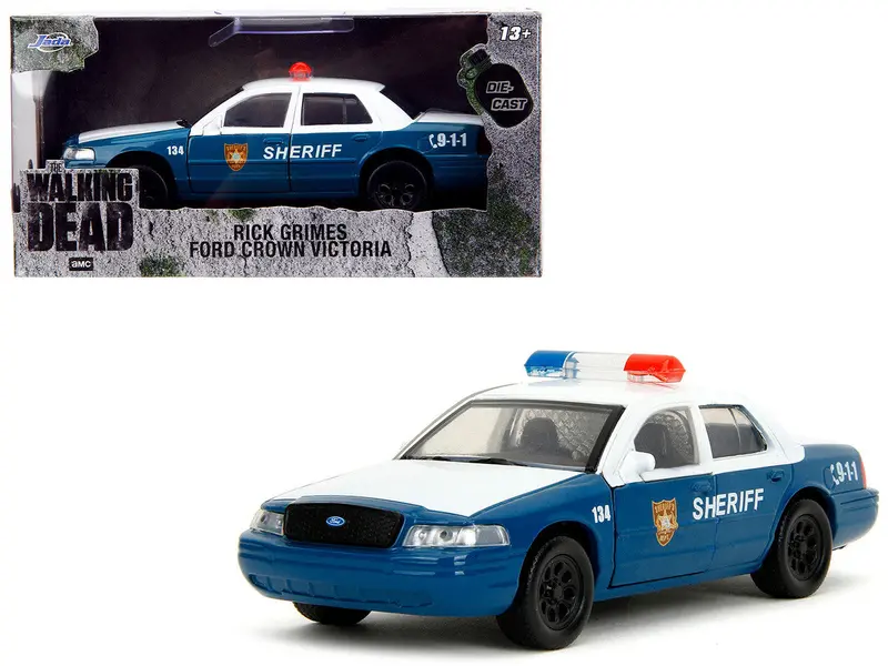 1:32 Rick Grimes' Ford Crown Victoria Police Car -- The Walking Dead -- Jada 1