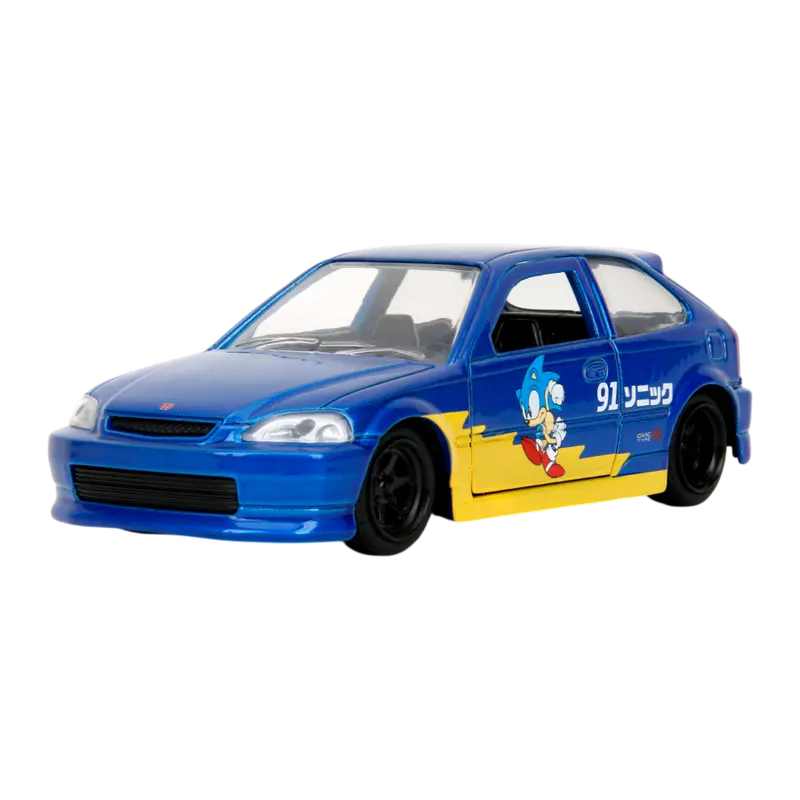 1:32 Sonic The Hedgehog W/Honda Civic Type-R -- Jada 1
