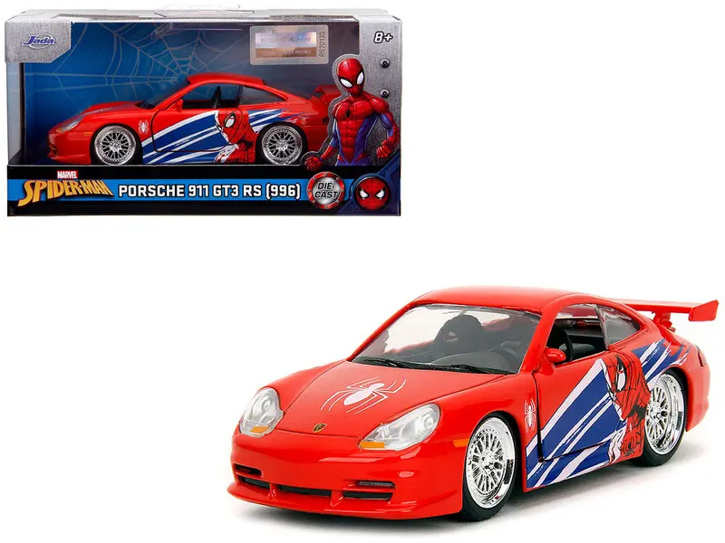 1:32 Spider-Man & Porsche 911 Gt3 Rs (996) -- Marvel -- Jada 1