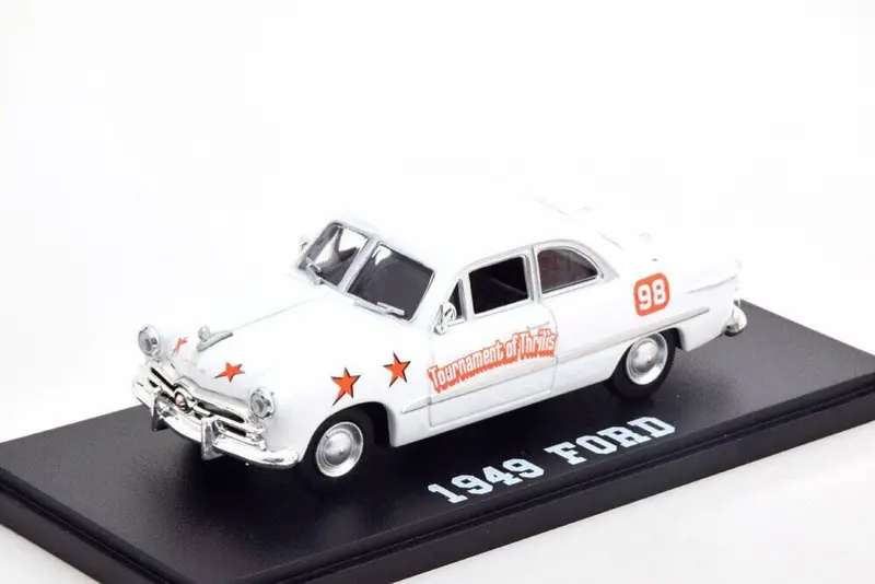 1:43 1949 Ford -- "Tournament Of Thrills" Show Car White -- Greenlight 1