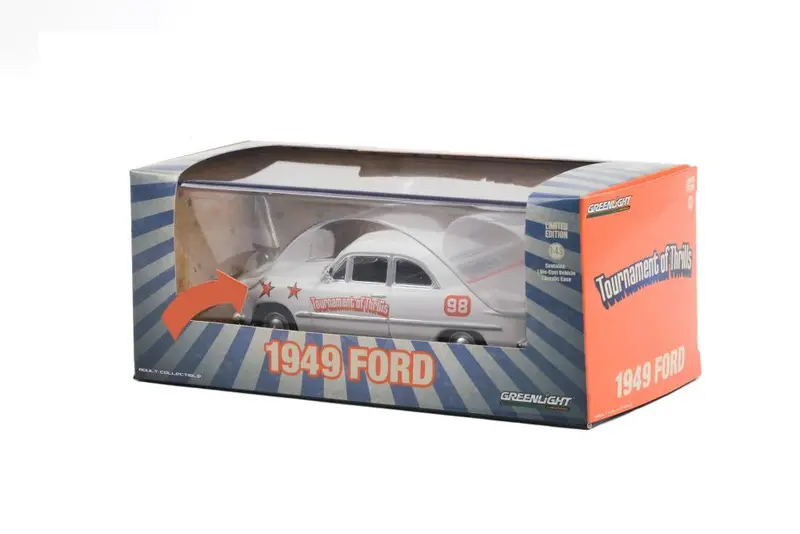 1:43 1949 Ford -- "Tournament Of Thrills" Show Car White -- Greenlight 2