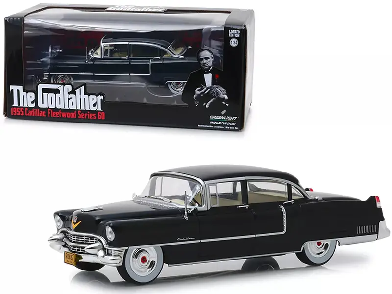 1:43 1955 Cadillac Fleetwood - Black -- The Godfather -- Greenlight 1