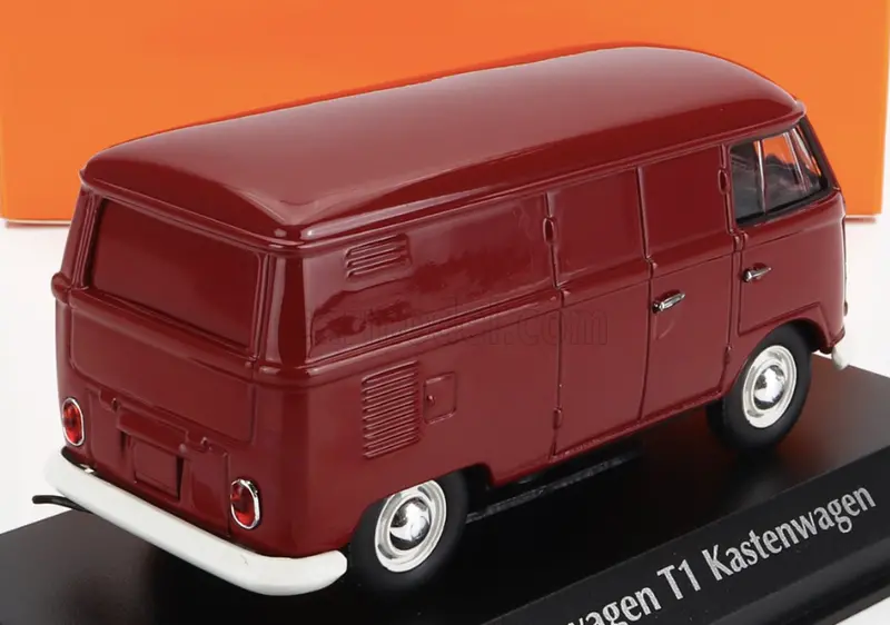 1:43 1963 Volkswagen T1 Kastenwagen (Kombi) -- Dark Red-- Minichamps Vw 2