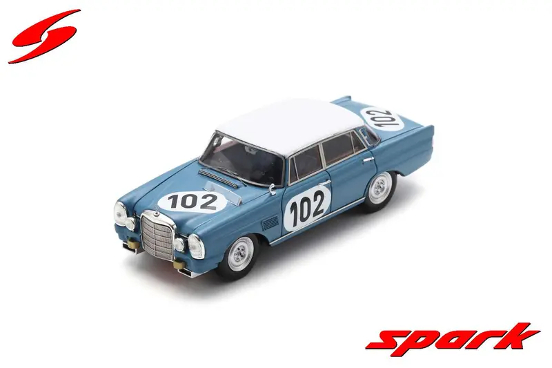 1:43 1964 Spa 24H Winner -- #102 Mercedes-Benz 300 Se -- Spark 1
