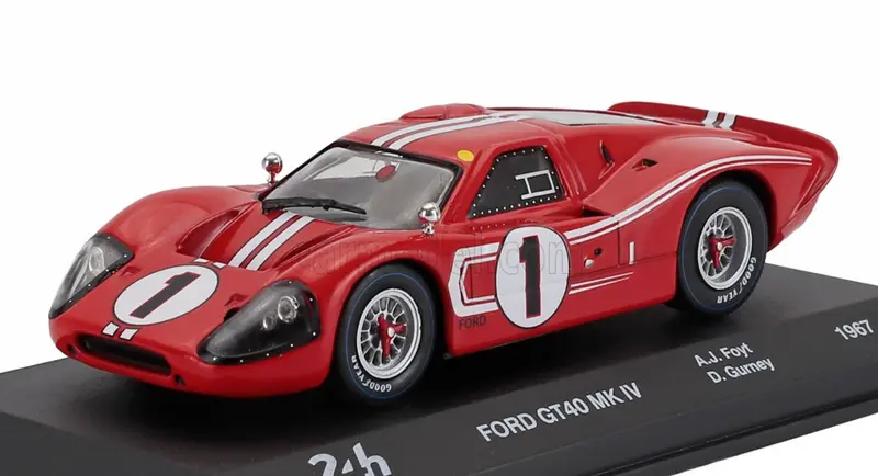 1:43 1967 Le Mans 24 Hour Winner -- #1 Ford Gt40 Mk Iv -- Atlas 1