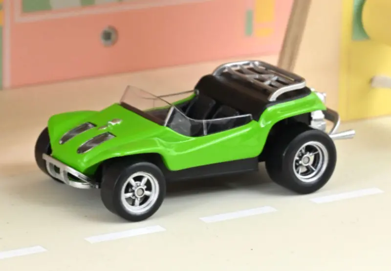 1:43 1968 Con-Ferr Dune Buggy Jet Car -- Green -- Norev 1