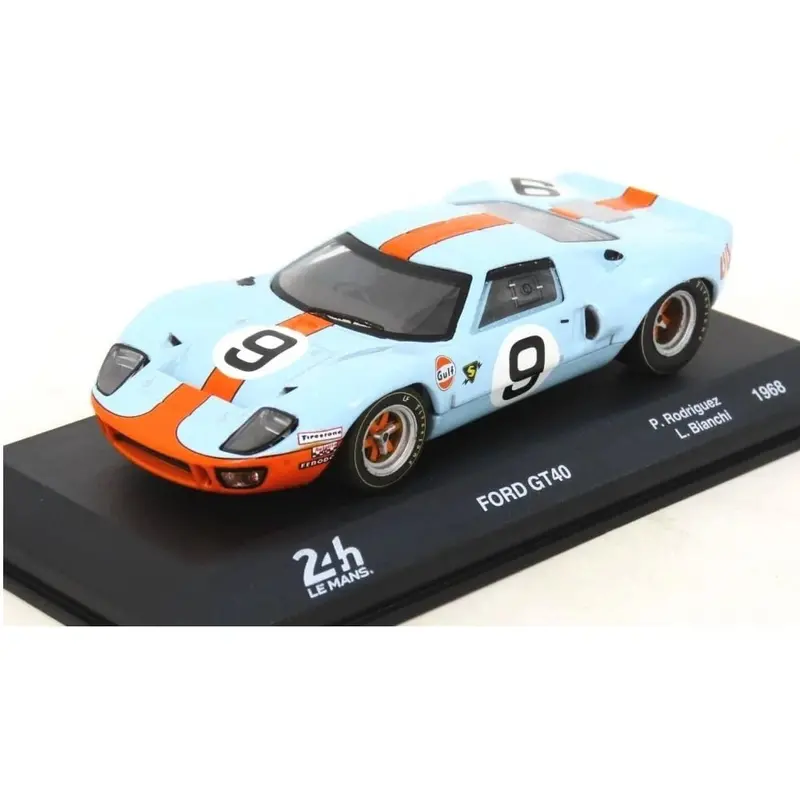 1:43 1968 Le Mans 24 Hour Winner -- #9 Ford Gt40 Gulf Oil -- Atlas 1