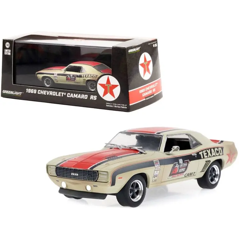 1:43 1969 Chevrolet Camaro Rs -- Texaco -- Greenlight 1