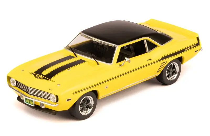 1:43 1969 Chevrolet Camaro Yenko S/C -- Yellow W/Black Stripes -- Ixo Models 1