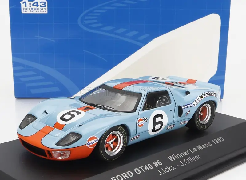 1:43 1969 Le Mans 24 Hour Winner -- #6 Ford Gt40 -- Ixo Models 1